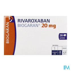 RIVAROXABAN 20MG BIOGARAN CPR 28