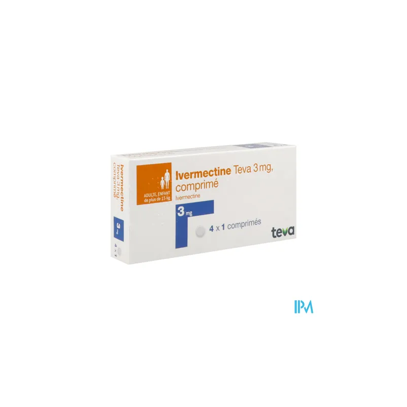 IVERMECTINE 3MG TEVA CPR 4