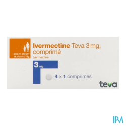 IVERMECTINE 3MG TEVA CPR 4