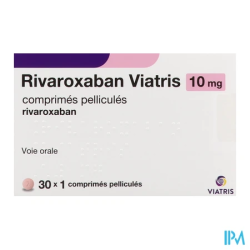 RIVAROXABAN 10MG VIATRIS CPR 30X1