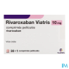 RIVAROXABAN 10MG VIATRIS CPR 30X1