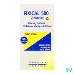FIXICAL D3 500MG/400UI CPR PILL 60