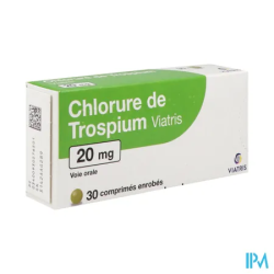 CHLORURE TROSPIUM 20MG VTS CPR 30