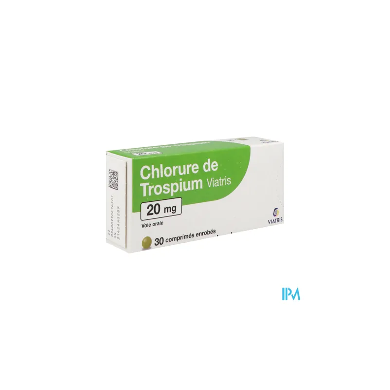 CHLORURE TROSPIUM 20MG VTS CPR 30