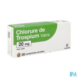CHLORURE TROSPIUM 20MG VTS CPR 30
