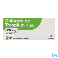 CHLORURE TROSPIUM 20MG VTS CPR 30