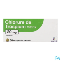 CHLORURE TROSPIUM 20MG VTS CPR 30