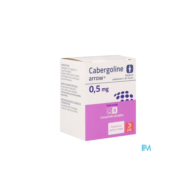 CABERGOLINE 0,5MG ARROW CPR 8