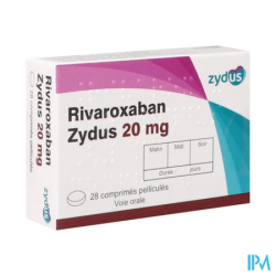 RIVAROXABAN 20MG ZYDUS CPR 28