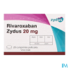 RIVAROXABAN 20MG ZYDUS CPR 28