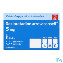 DESLORATADINE 5MG ARROW CONS CPR 7
