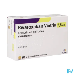 RIVAROXABAN 2,5MG VIATRIS CPR 56X1