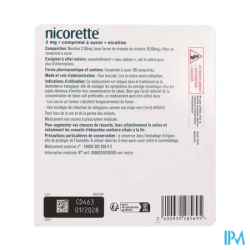 NICORETTE 2MG CPR SUCER 80