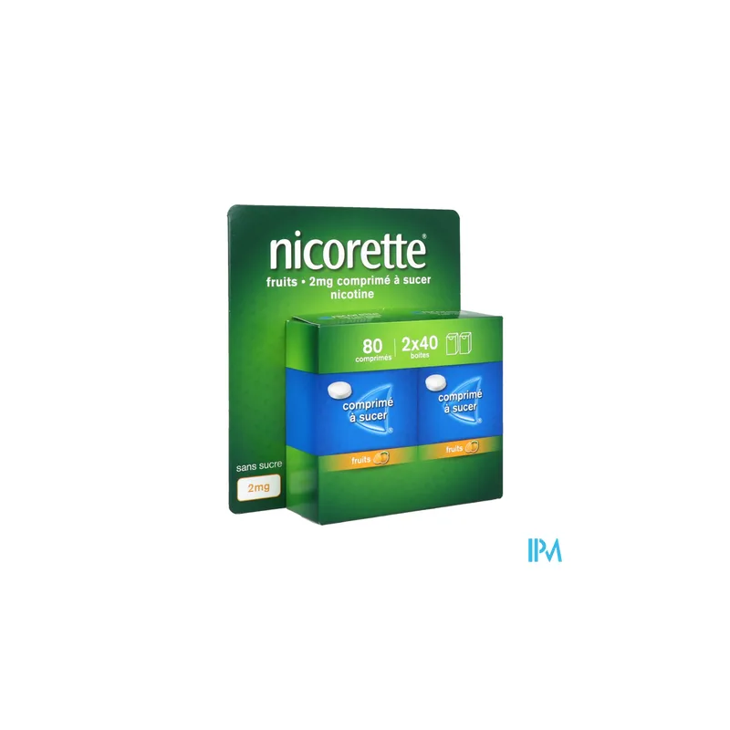 NICORETTE 2MG CPR SUCER FRUIT 80