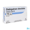 DABIGATRAN 75MG VTS GELULE 30X1