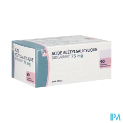 AC ACETYL 75 MG BIOGARAN CPR 90