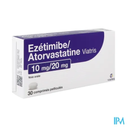 EZETIMIBE/ATOR 10MG/20MG VTS CPR30