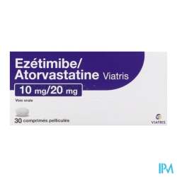 EZETIMIBE/ATOR 10MG/20MG VTS CPR30