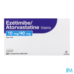 EZETIMIBE/ATOR 10MG/40MG VTS CPR30