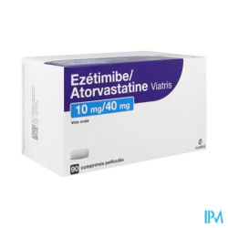 EZETIMIBE/ATOR 10MG/40MG VTS CPR90