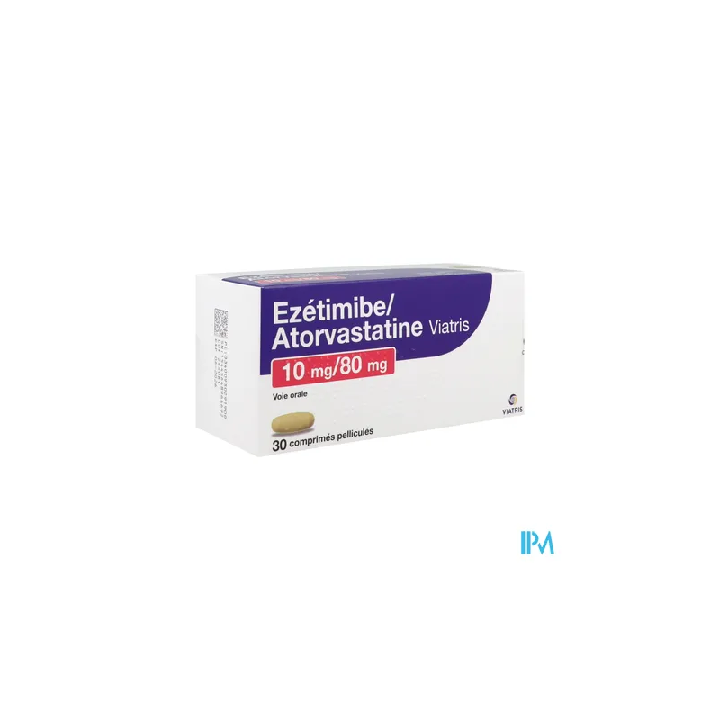 EZETIMIBE/ATOR 10MG/80MG VTS CPR30