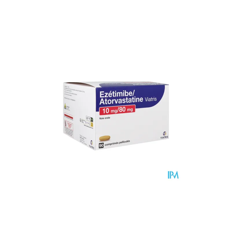 EZETIMIBE/ATOR 10MG/80MG VTS CPR90