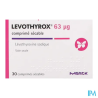 LEVOTHYROX 63MCG CPR SECABLE 30