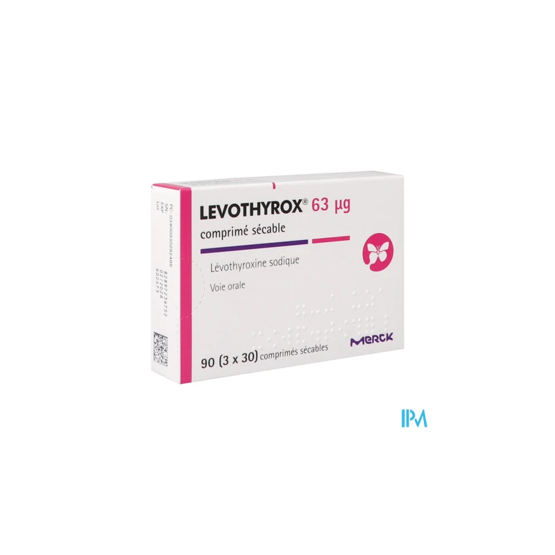 LEVOTHYROX 63MCG CPR SECABLE 90