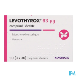 LEVOTHYROX 63MCG CPR SECABLE 90