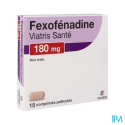 FEXOFENADINE 180MG VIATRIS CPR 15
