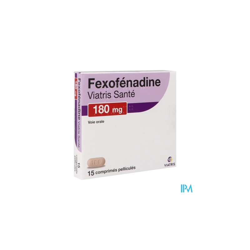 FEXOFENADINE 180MG VIATRIS CPR 15