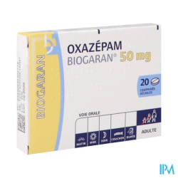 OXAZEPAM 50MG BIOGARAN CPR SEC 20