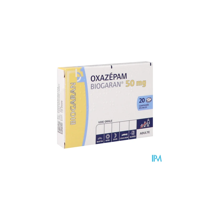 OXAZEPAM 50MG BIOGARAN CPR SEC 20