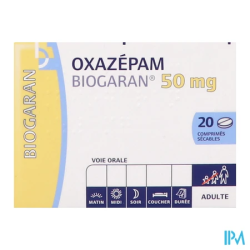 OXAZEPAM 50MG BIOGARAN CPR SEC 20