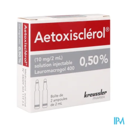 AETOXISCLEROL 0,5% SOL INJ AMP 2
