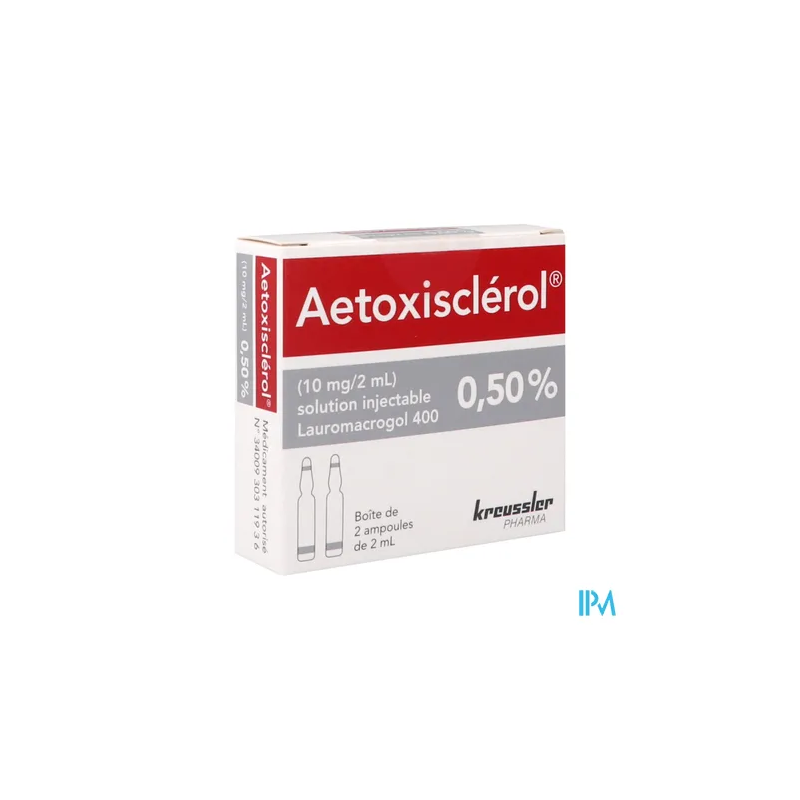 AETOXISCLEROL 0,5% SOL INJ AMP 2