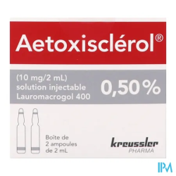 AETOXISCLEROL 0,5% SOL INJ AMP 2