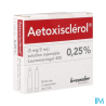 AETOXISCLEROL 0,25% SOL INJ AMP 2
