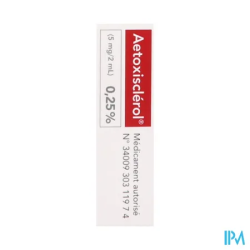 AETOXISCLEROL 0,25% SOL INJ AMP 2