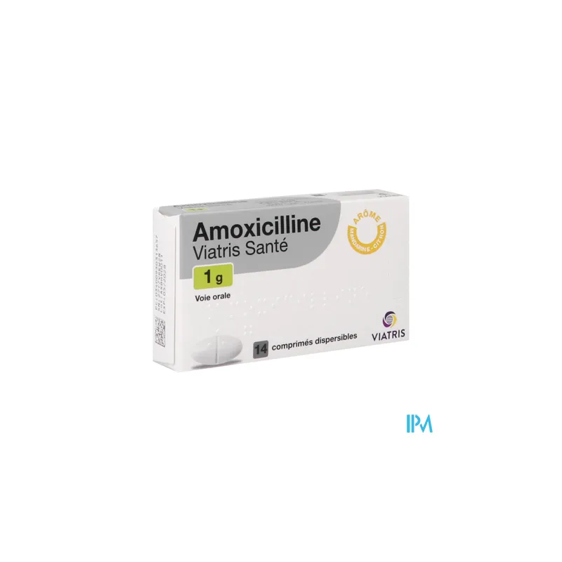 AMOXICILLINE 1G VIATRIS CPR DISP14