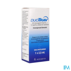 DUOTRAV 40MCG/5MG/ML COL 2,5ML
