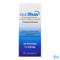 DUOTRAV 40MCG/5MG/ML COL 2,5ML