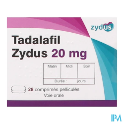 TADALAFIL 20MG ZYDUS CPR 28