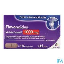 FLAVONOIDES 1 000MG VIATRIS CPR 18