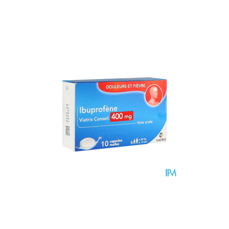 IBUPROFENE 400MG VTS CONS CAPS 10
