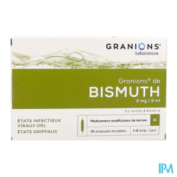 GRANIONS BISMUTH AMP BUV 2ML 10