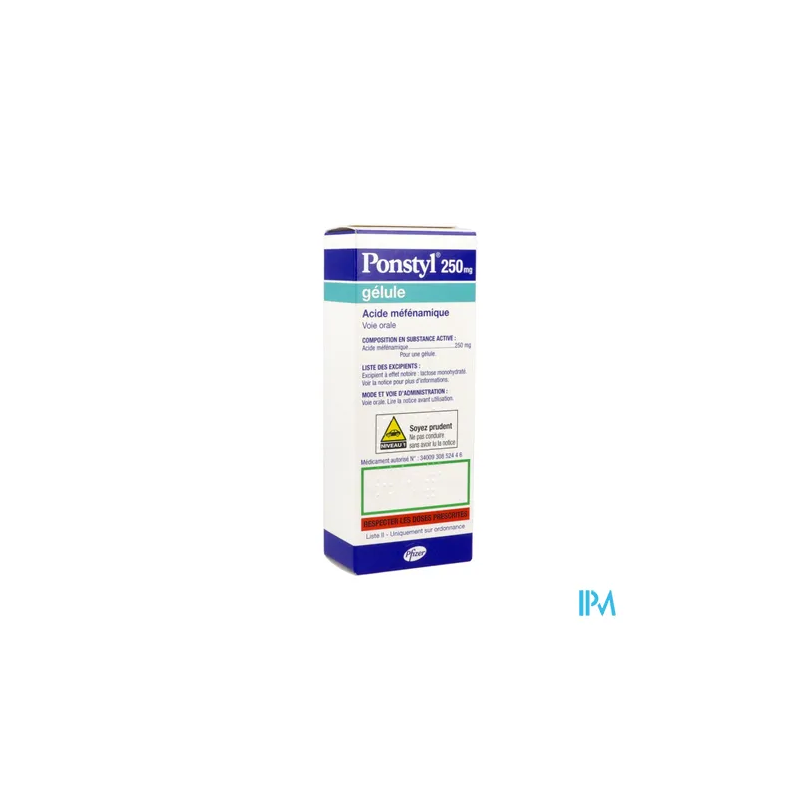 PONSTYL 250MG GELULE 20