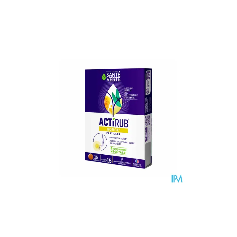 ACTIRUB SANTE VERTE PASTILLE 15