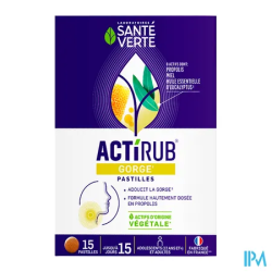 ACTIRUB SANTE VERTE PASTILLE 15