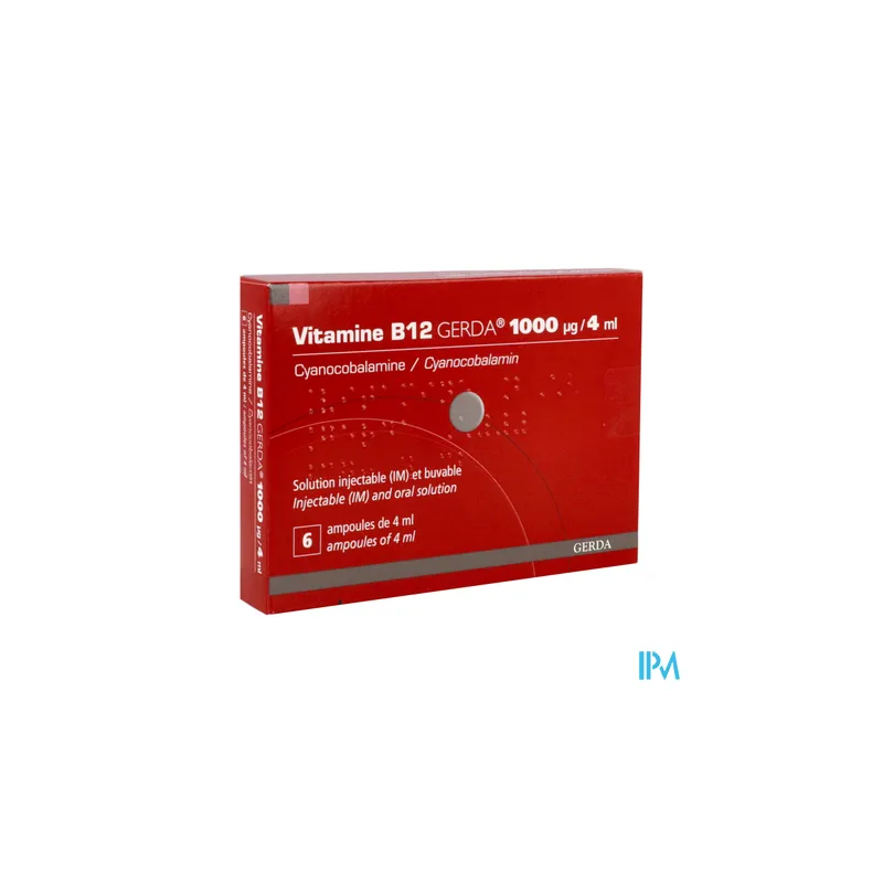 VIT B12 1 000MCG/4ML GERDA AMP 6